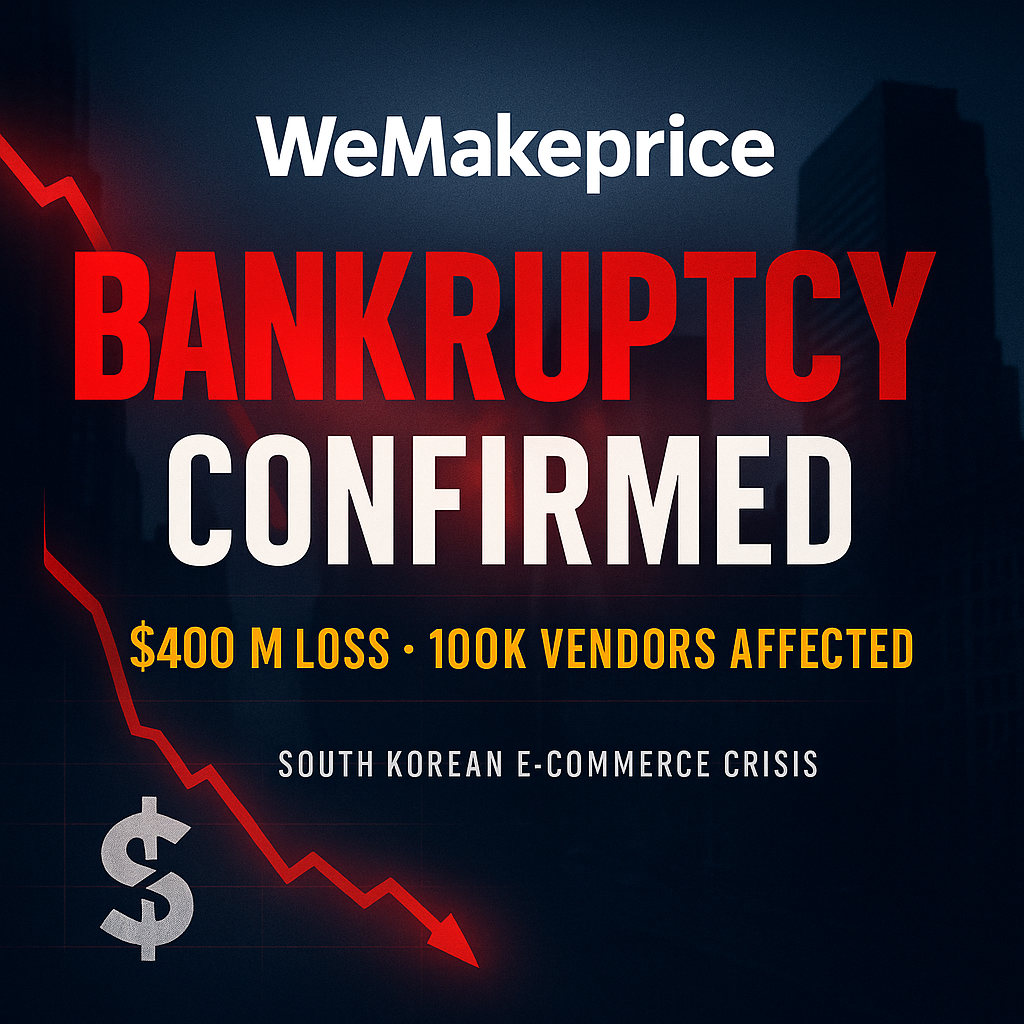 WeMakePrice Bankruptcy Over 100 000 Sellers Affected, $400 Million Loss