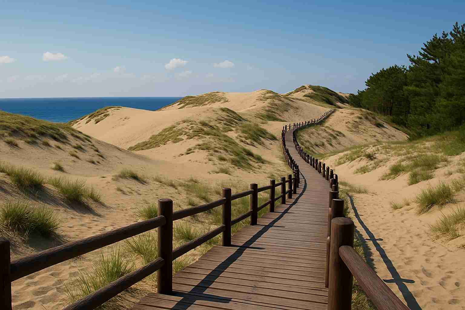 충남 태안에 위치한 신두리 해안사구