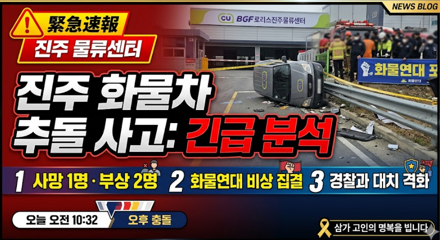 진주 화물차 추돌사고 원인 및 피해현황, 노조 대응