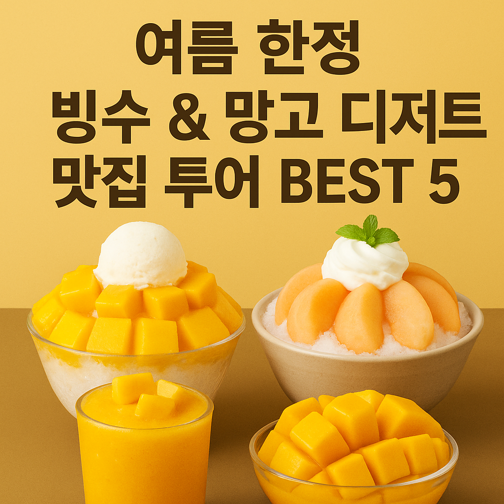 여름 한정 전국 빙수 &amp; 망고 디저트 맛집 투어
