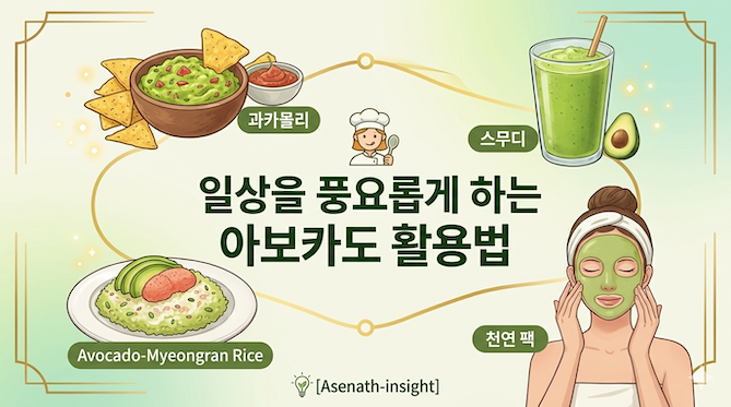 상을 풍요롭게 하는 아보카도 활용법