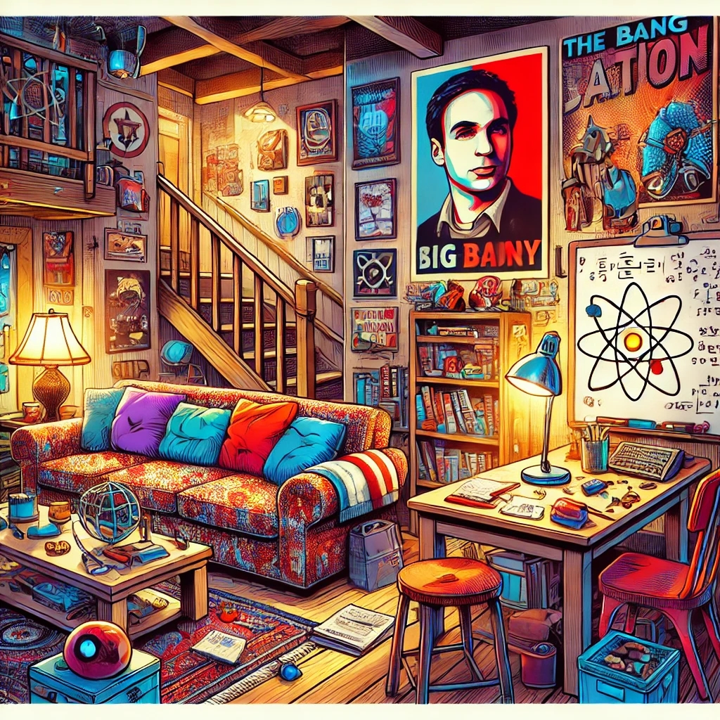 미국 드라마 중 빅뱅 이론의 방을 연상시키는 이미지
