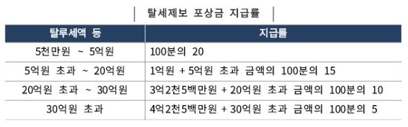 탈세제도 포상금