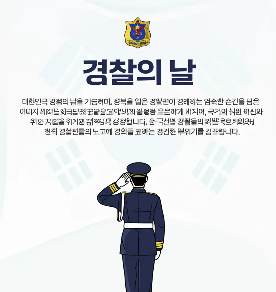 경찰의 날, 국가와 시민에 헌신하는 경찰의 자부심