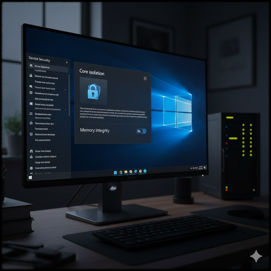 윈도우 11 장치 보안 및 코어 격리 설정 화면