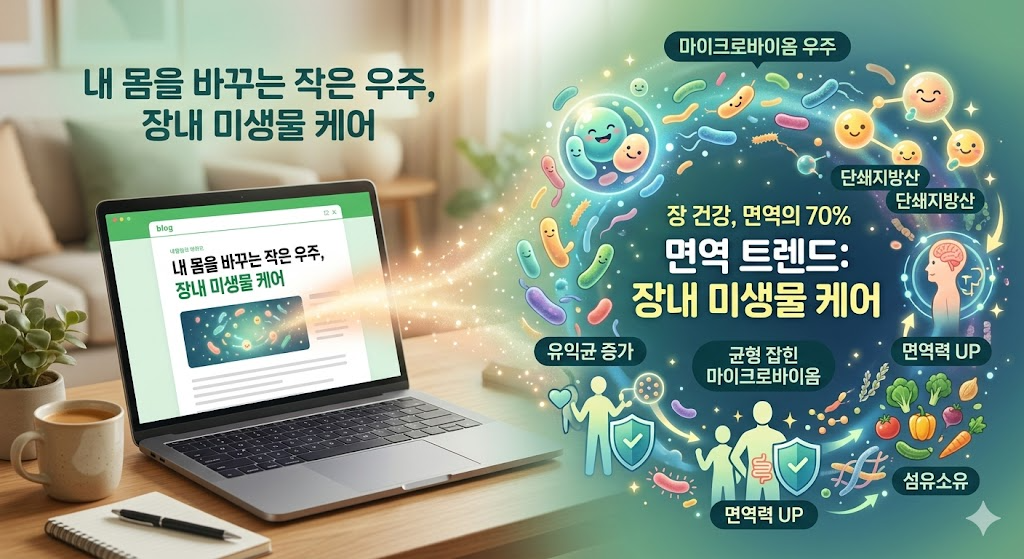 장내 미생물 케어 (장균형, 장건강, 면역트렌드)