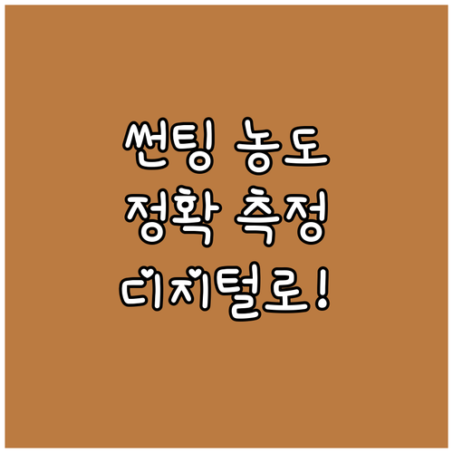 썬팅 농도 측정, 디지털 측정기로 정..