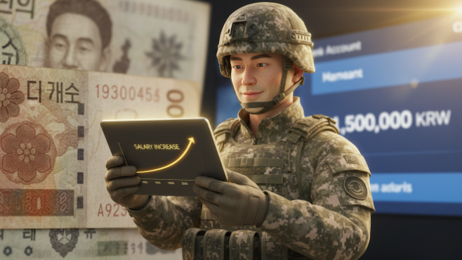 2025년 병장 월급 150만 원 돌파! 1960년대 400원 시절부터 현재의 200만 원 상당 혜택까지, 눈부신 군대 월급 변천사와 내일준비적금 혜택을 완벽하게 정리했습니다.