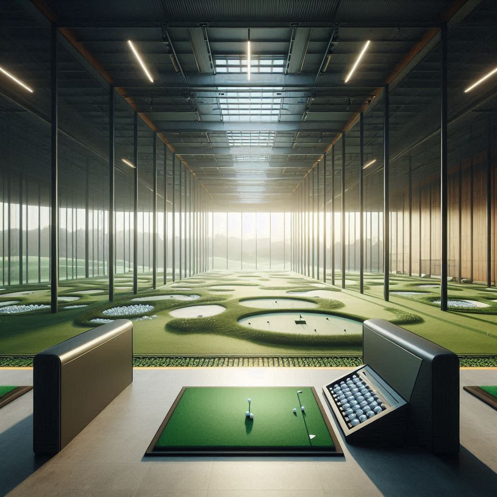 실내골프연습장 배경