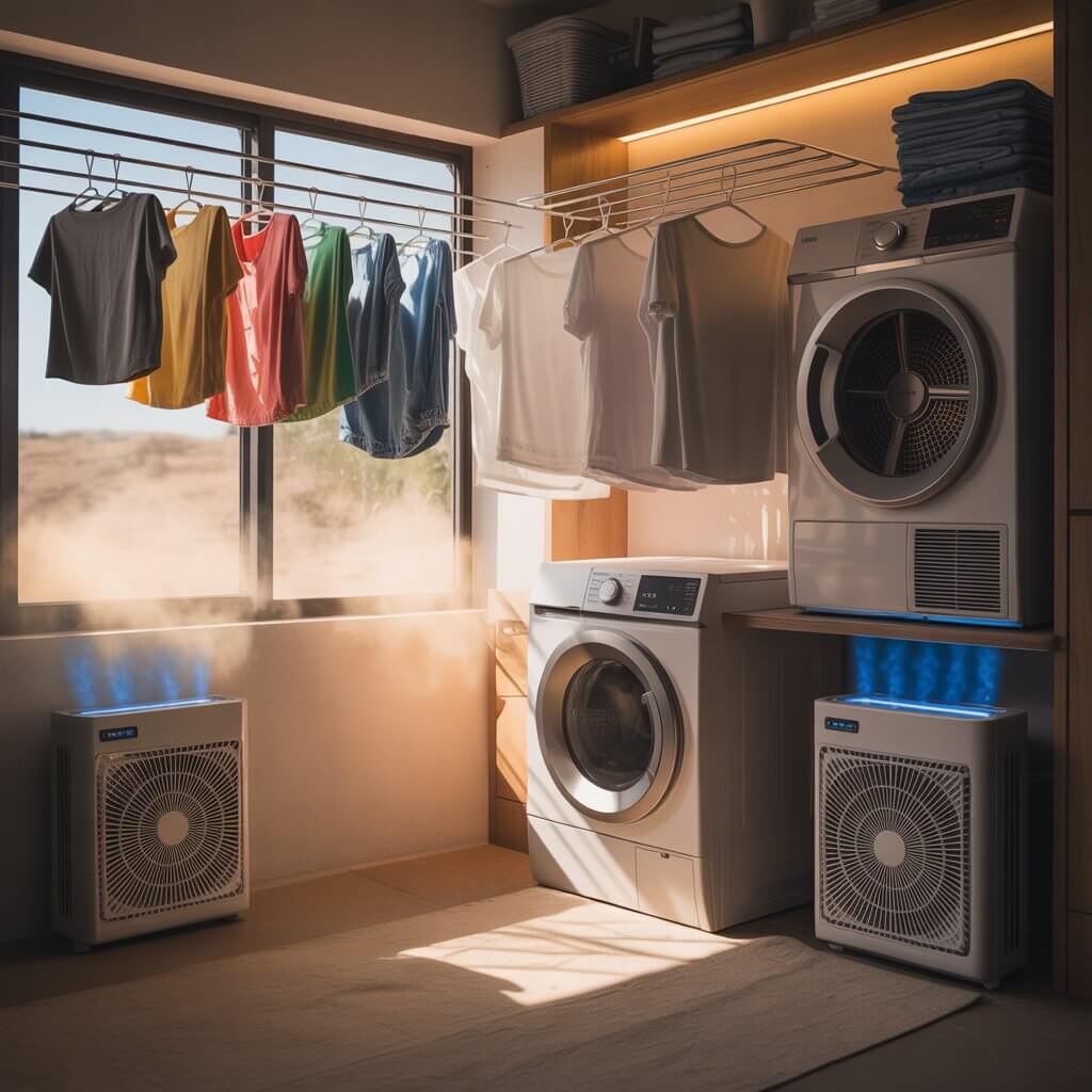 미세먼지 많은 날 빨래 말려도 될까? 실내·야외 건조 방법 정리