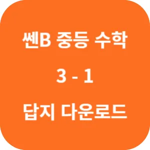 쎈B 중등 수학 3-1 답지 섬네일