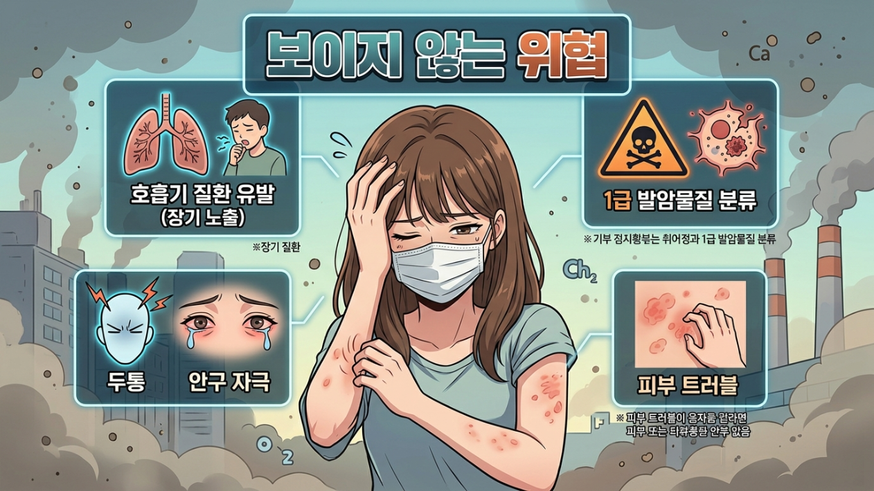 집안의 발암물질 주의