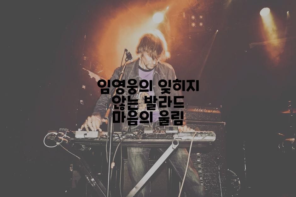 임영웅의 잊히지 않는 발라드 마음의 울림