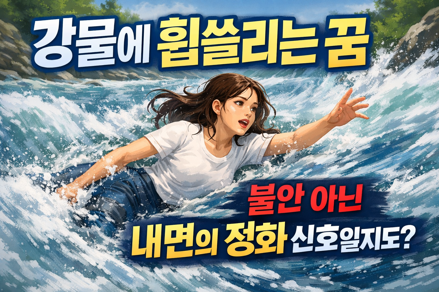 강물에 휩쓸리는 꿈