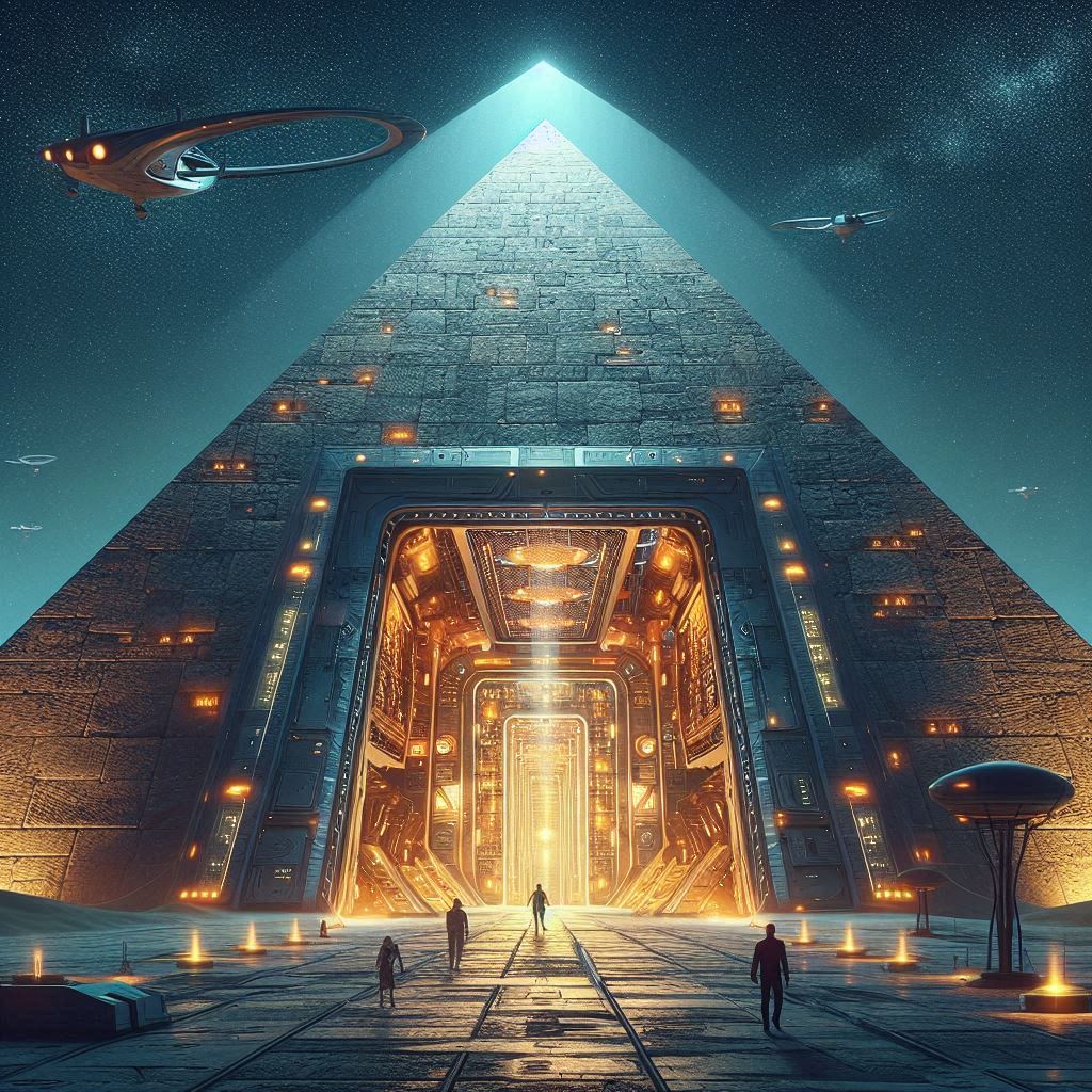 피라미드의 비밀 통로와 외계인의 기술