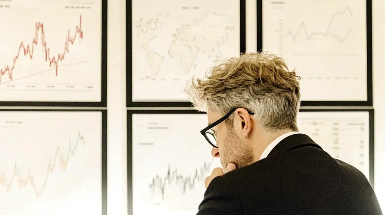 연금 ETF 포트폴리오 구성을 위해 투자자가 TDF, 미국지수, 배당전략, 리츠 등 다양한 연금 ETF 테마별 선택지를 그래프와 함께 비교 분석하고 있는 장면으로, 2025 연금 ETF 추천, 투자 전략, 테마 비교, 은퇴 자산 관리, 장단점 분석 키워드를 중심으로 전문가의 심층적인 분석과 신중한 선택 분위기가 강조됨