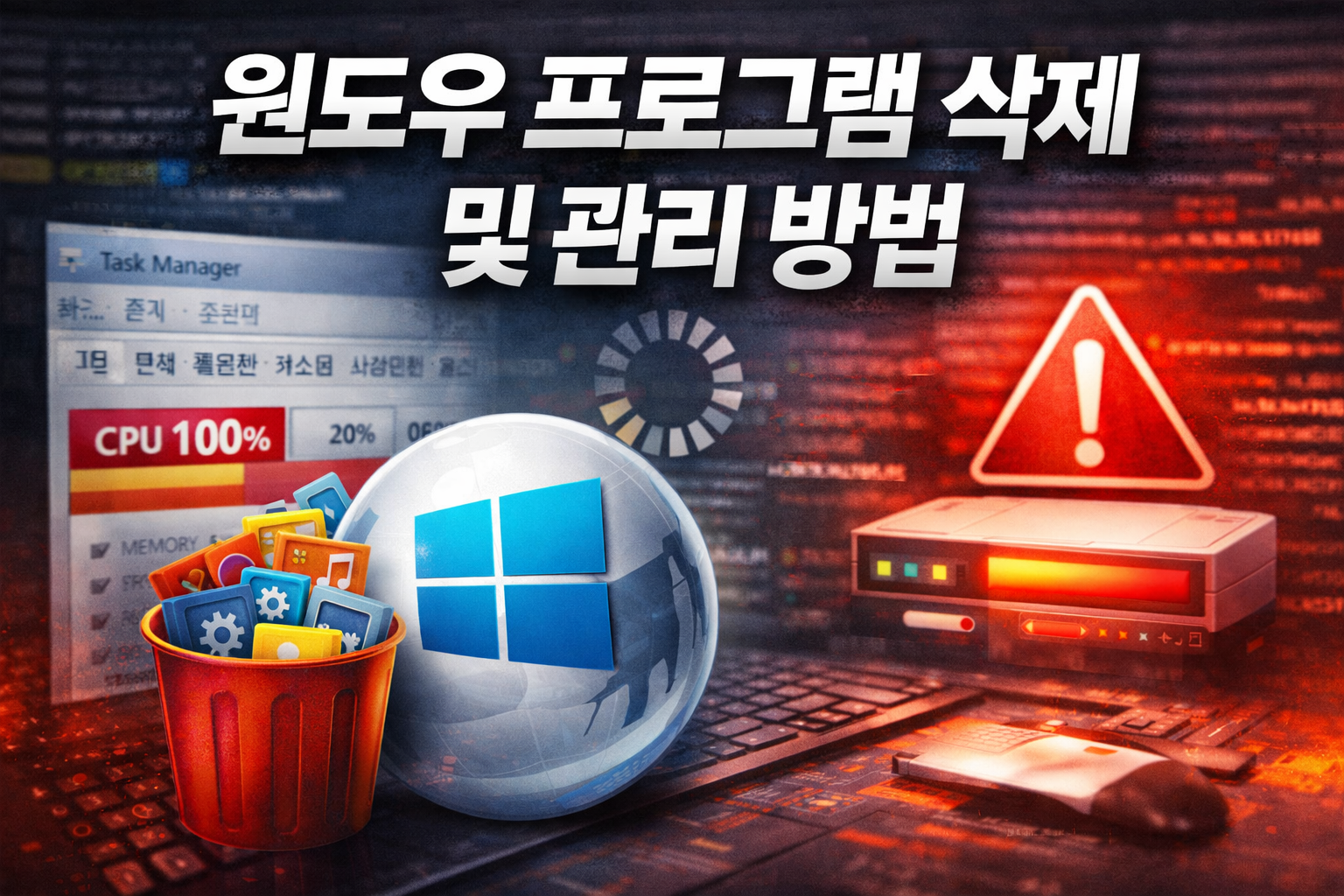 윈도우 프로그램 삭제 및 관리 방법