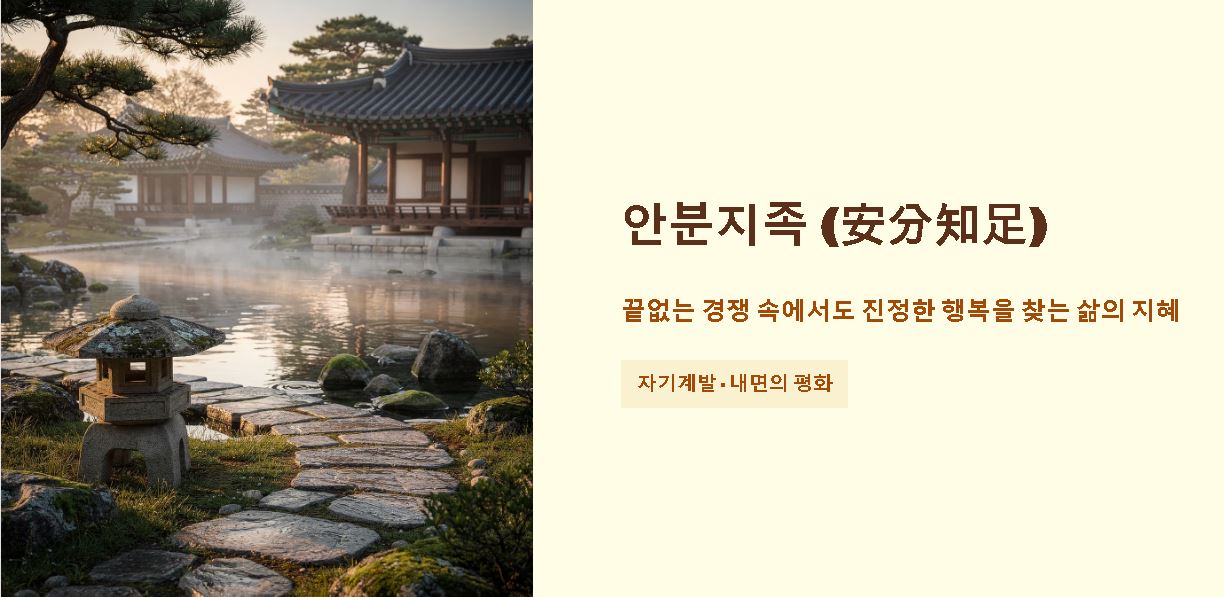 안분지족 뜻