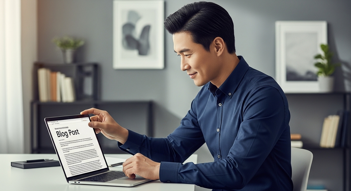 블로그 리디자인 실습 중인 모습