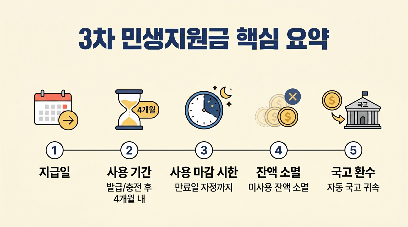 민생지원금 3차 사용 기한은 정확히 언제까지일까?