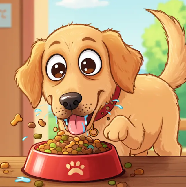 새끼 강아지 밥먹는 시간-1