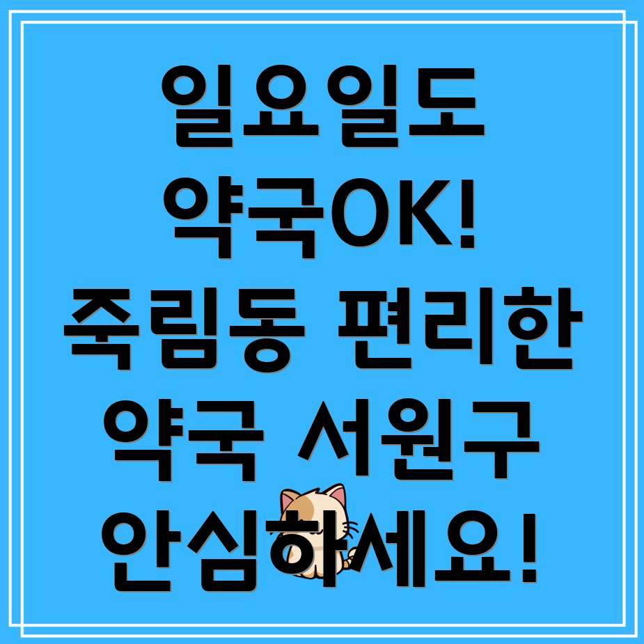 청주 서원구 죽림동 일요일 약국