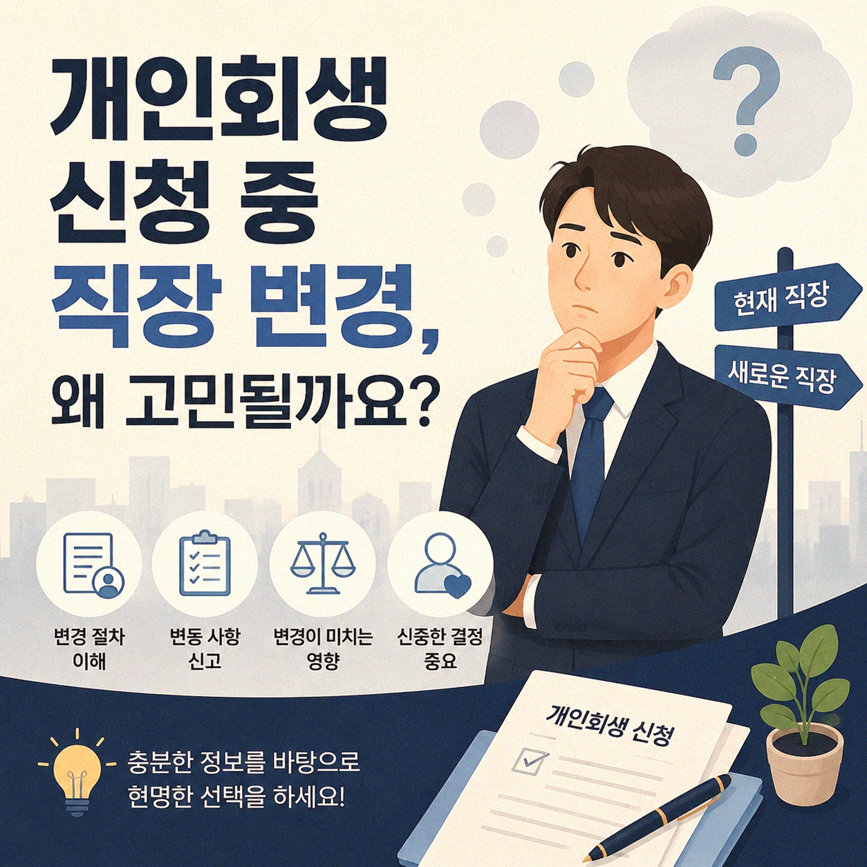 개인회생 신청 후 직장 이직, 괜찮을까요?