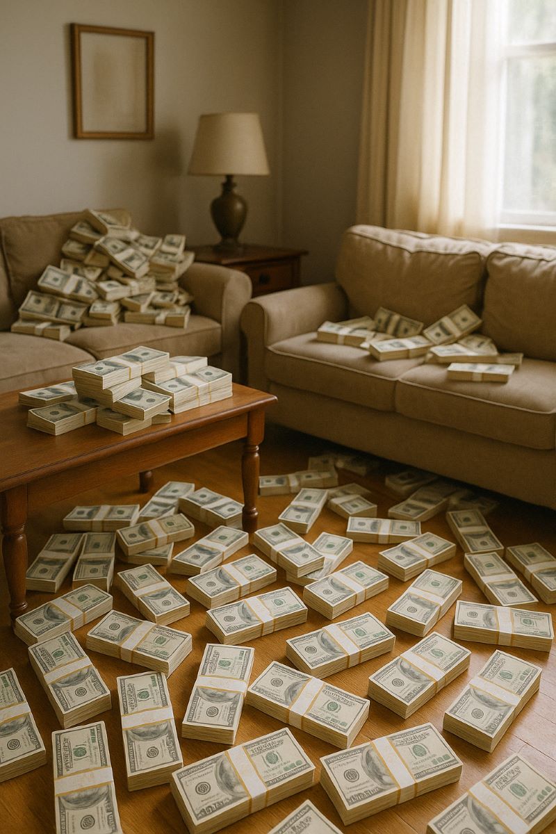 집안 가득 돈이 쌓인 꿈 – 과도한 기대