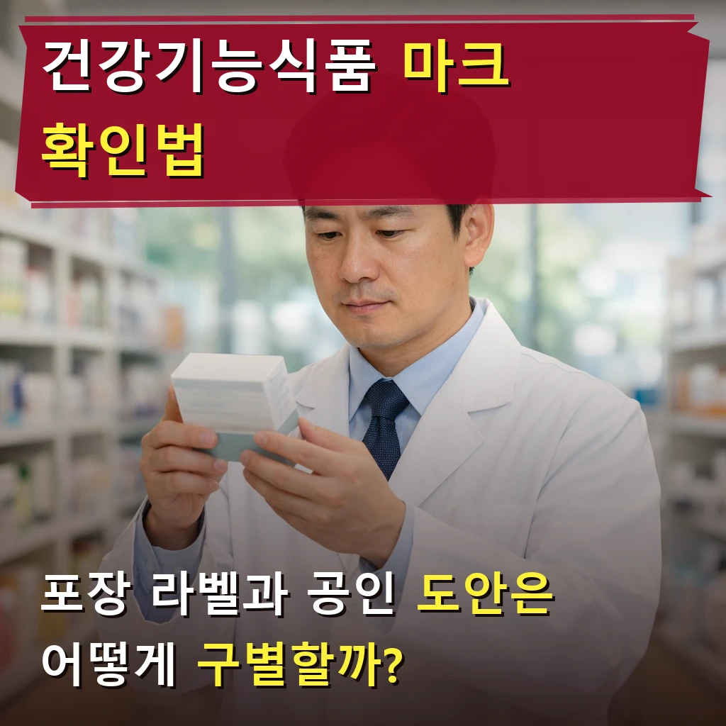 건강기능식품 마크 확인법