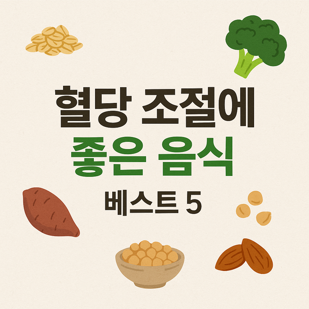 혈당 조절에 좋은 음식 베스트 5