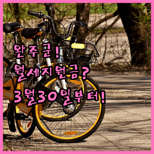 2026 완주군 청년 월세 지원금 신..