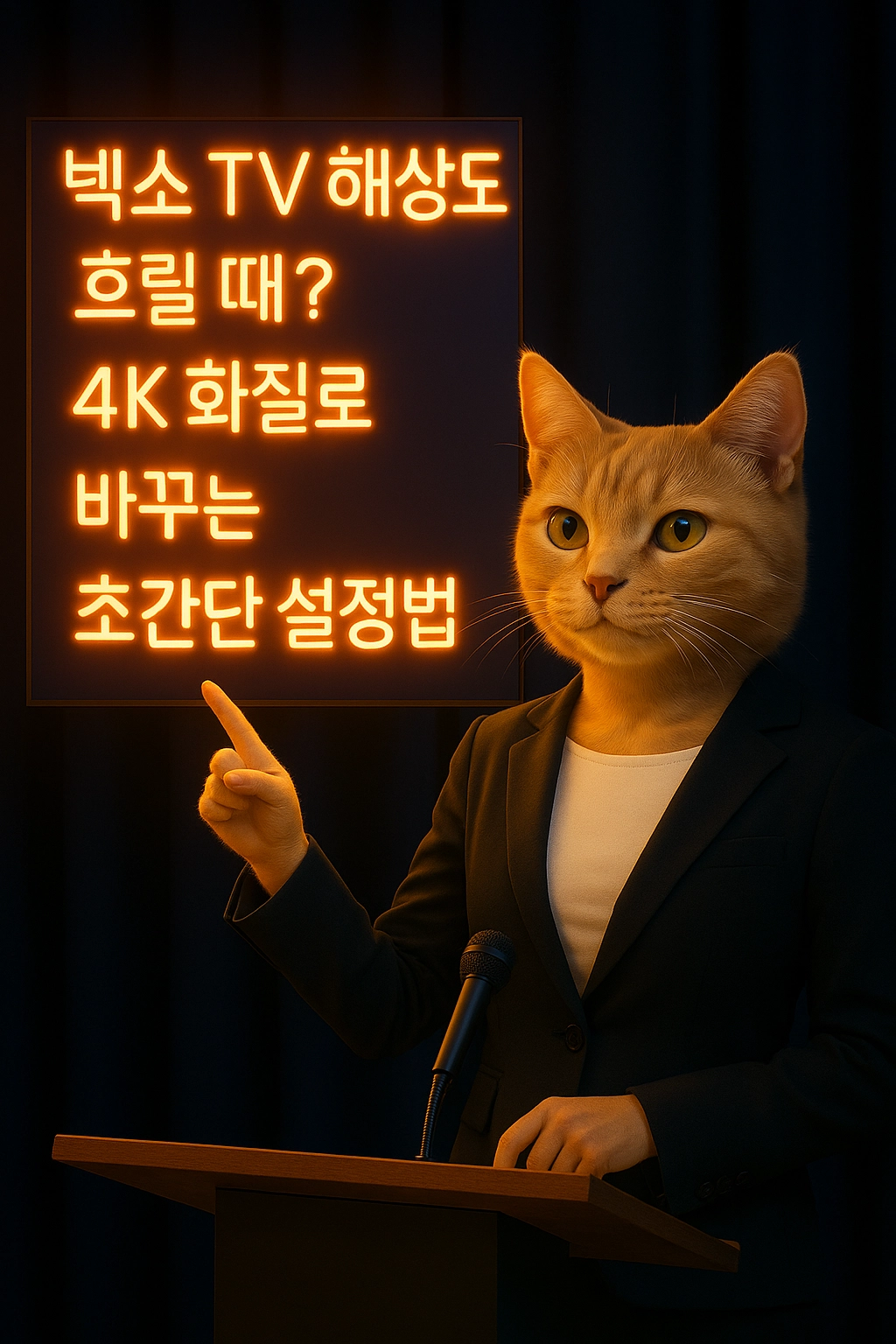 넥소 TV 해상도 흐릴 때 4K 화질로 바꾸는 초간단 설정법