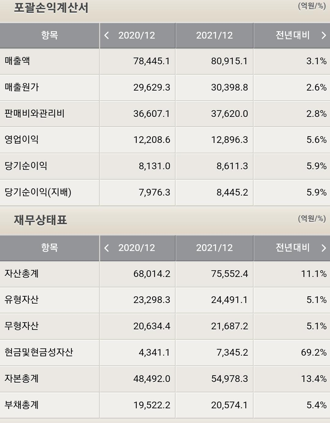 재무 현황 및 분석 사진