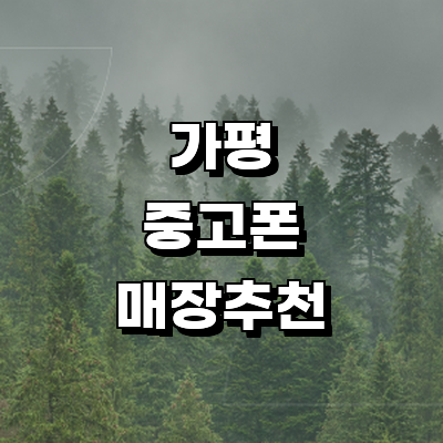 가평군 중고폰