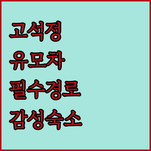 철원 고석정 꽃밭 유모차 이동 경로 ..