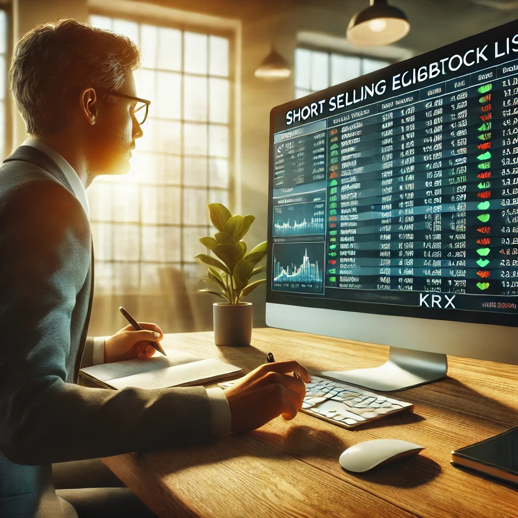 개인 투자자를 위한 공매도 대주거래 신청 절차 안내