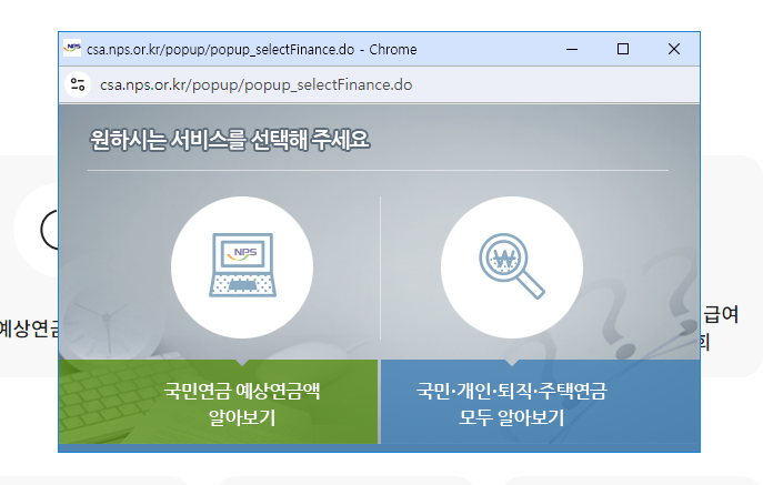 국민연금-서비스-선택
