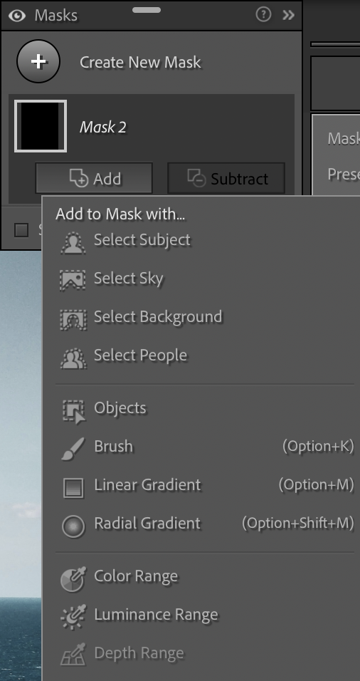 어도비 라이트룸 범위 마스크 사용하는 방법