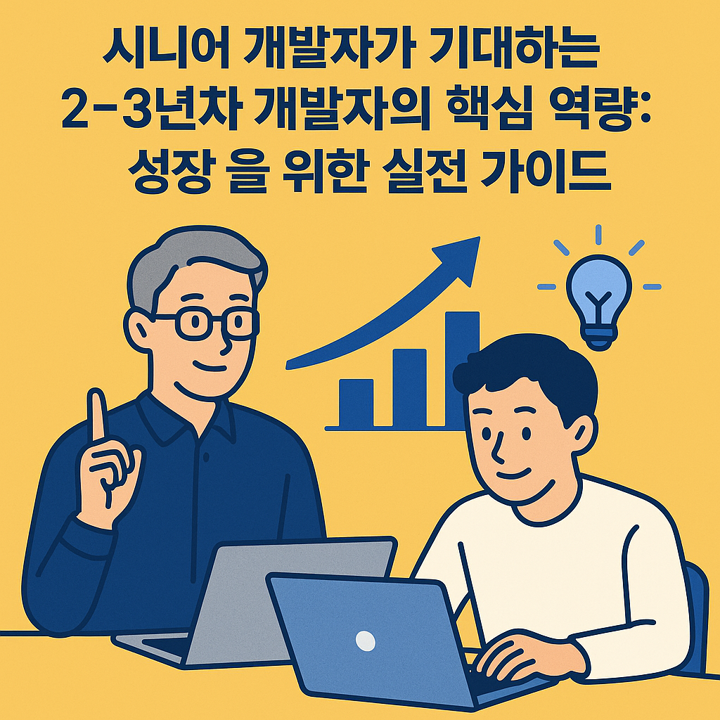 시니어 개발자가 기대하는 2-3년차 개발자의 핵심 역량: 성장을 위한 실전 가이드