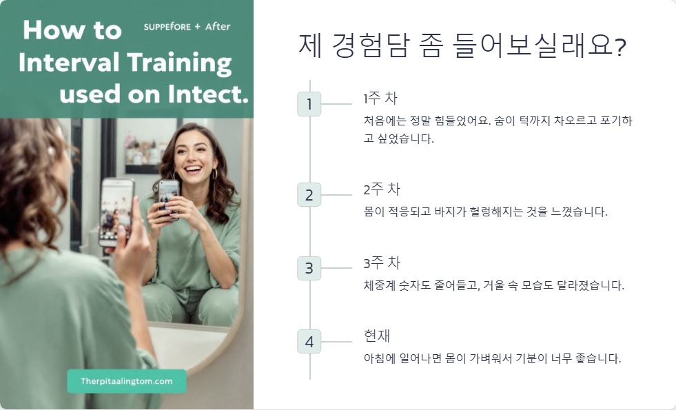 효과적인 지방 연소 운동, 인터벌 트레이닝 방법