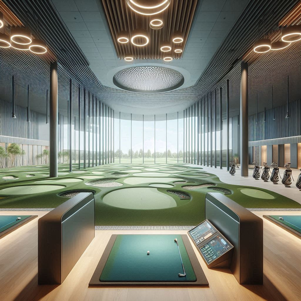 실내골프연습장 배경