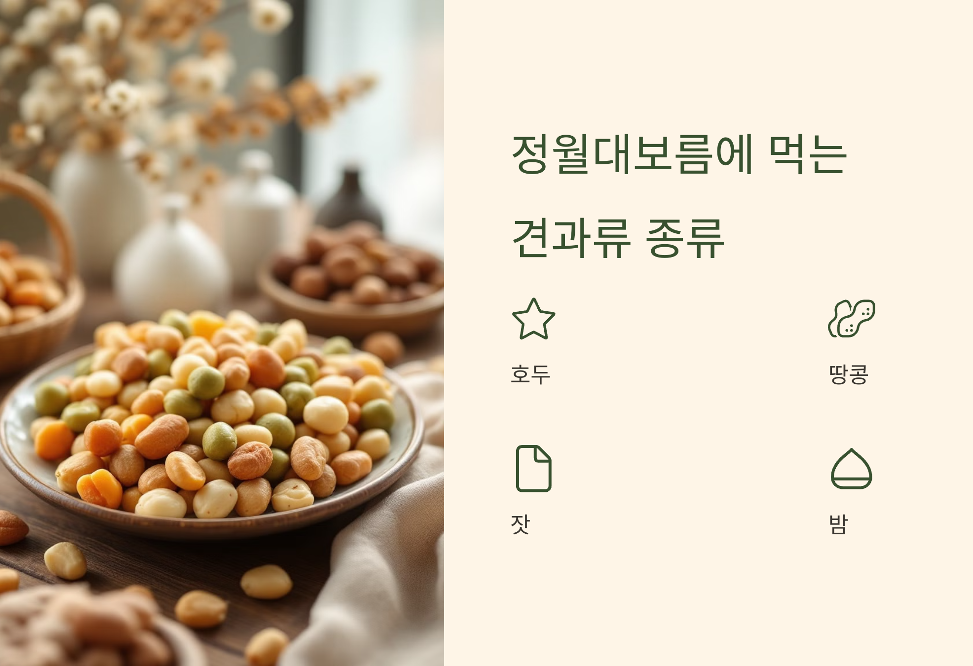 정월대보름에 먹는 견과류 종류
