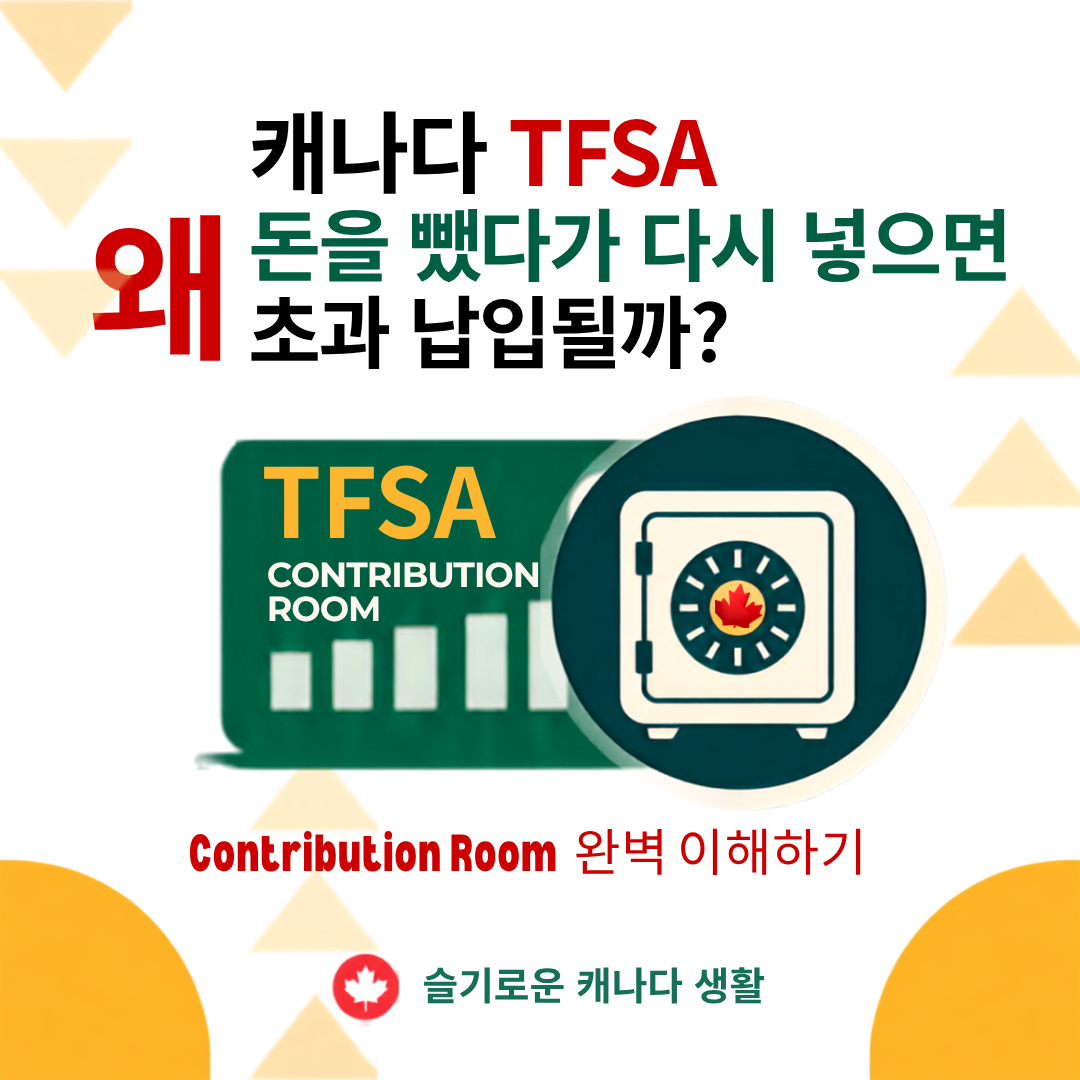 캐나다 TFSA 돈을 뺐다가 다시 넣으면 왜 초과 납입될까? — Contribution Room 완벽 이해하기