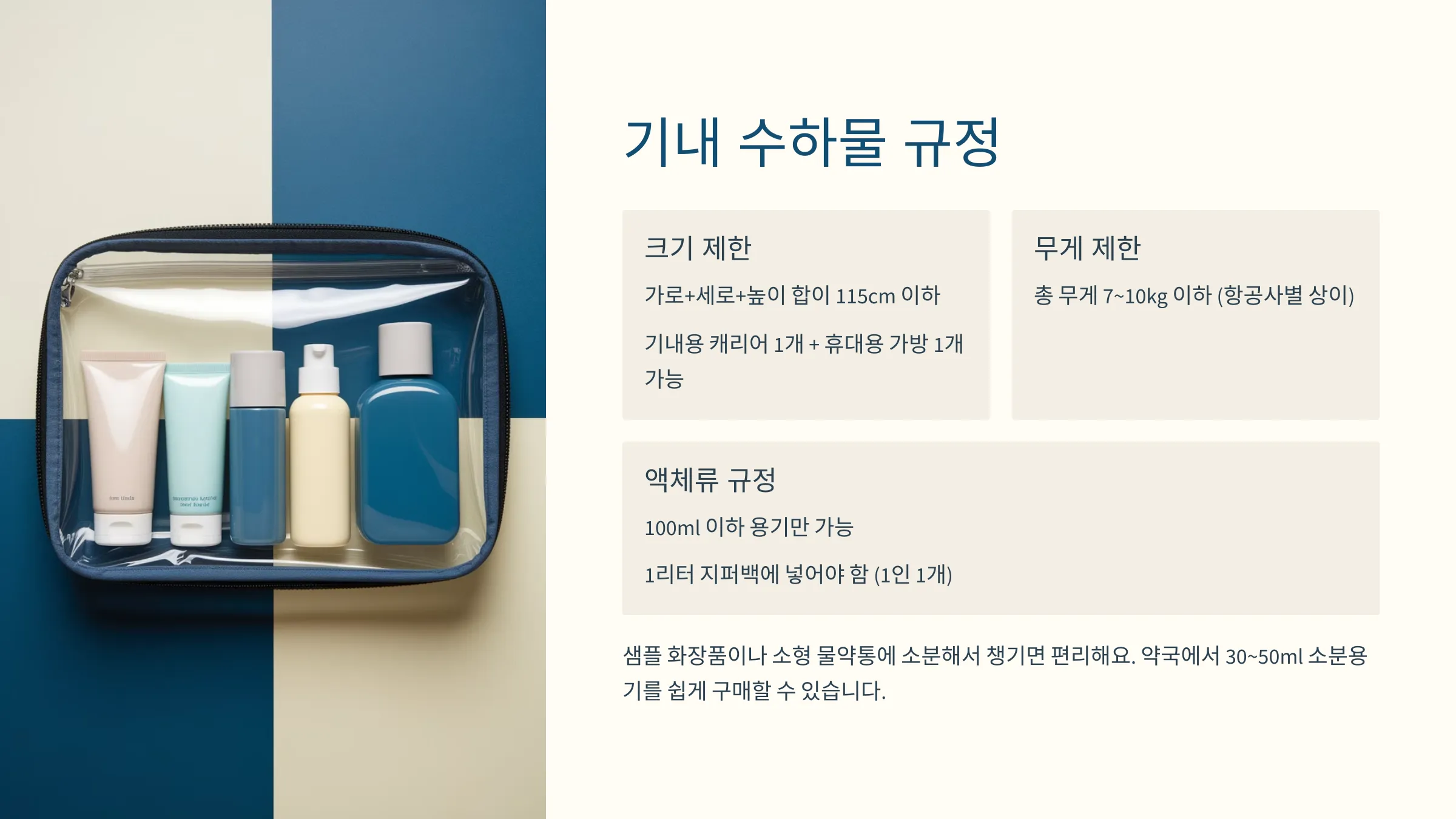 기내 수하물 규정