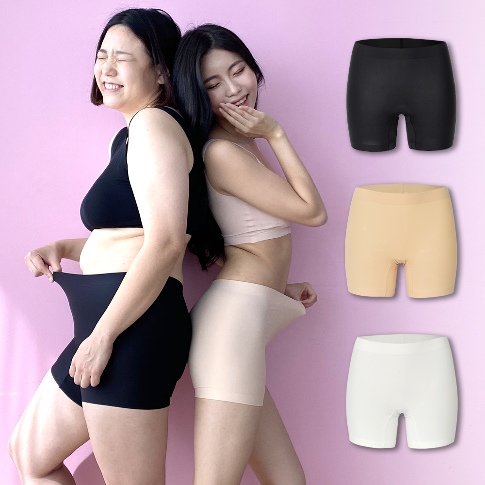 노라인피스 여성 사각 팬티 프리미엄 드로즈 네모팬티 심리스 노라인 무봉제 빅사이즈