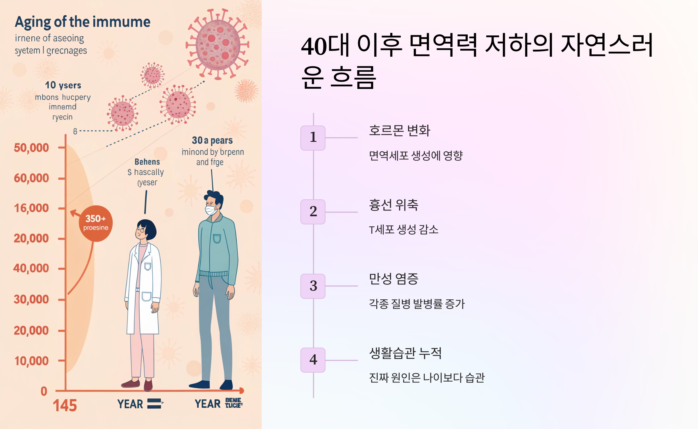 🕰️ 40대 이후 면역력 저하의 자연스러운 흐름