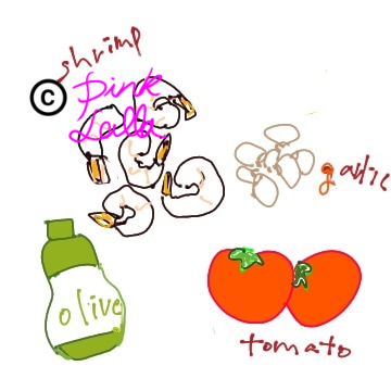 새우감바쓰 재료