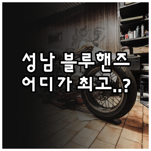 성남 수정구 블루핸즈 추천 지점 3곳..