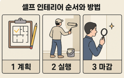 셀프 인테리어 순서와 방법