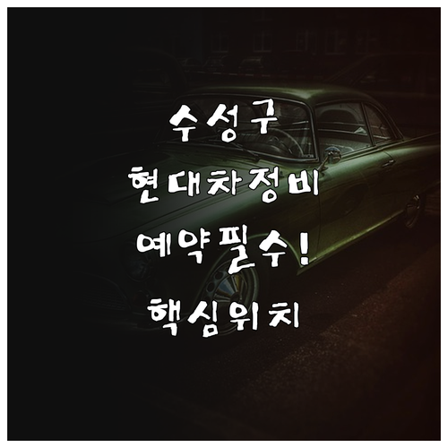 대구 수성구 현대자동차 정비 네트워크..